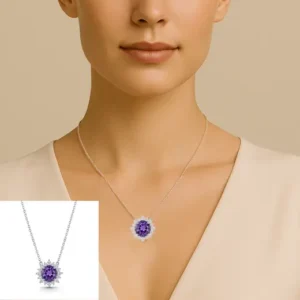 LIVHL Amethyst Luxury Jewelry Set
