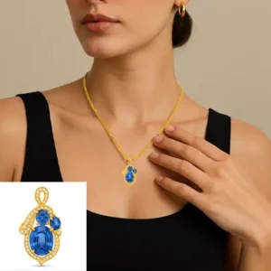 LIVHL Blue Sapphire Pendant