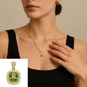 LIVHL Bi Color Sapphire Pendant